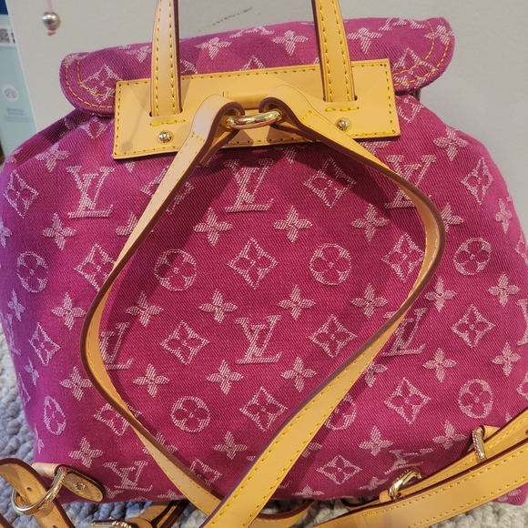 Hot pink mini logo backpack purse bag. - Picture 4 of 4